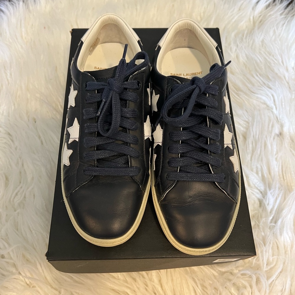 Saint Laurent navy Star Sneakers
